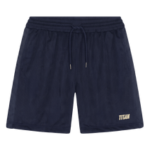 Titan Staples Strike Logo Mesh Shorts - Navy Blue