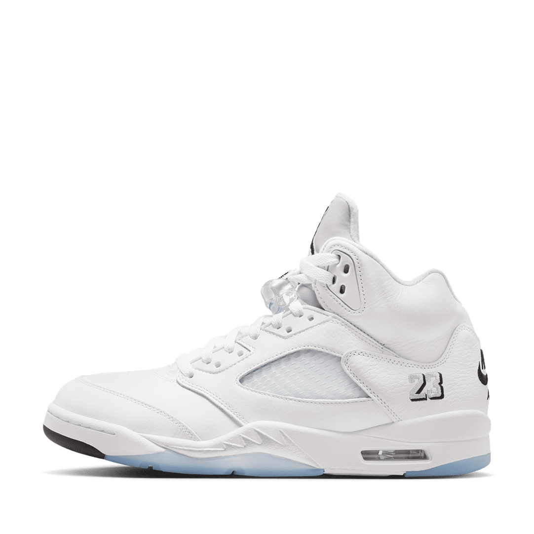 Air Jordan 5 Retro 'White and Metallic Silver' | White