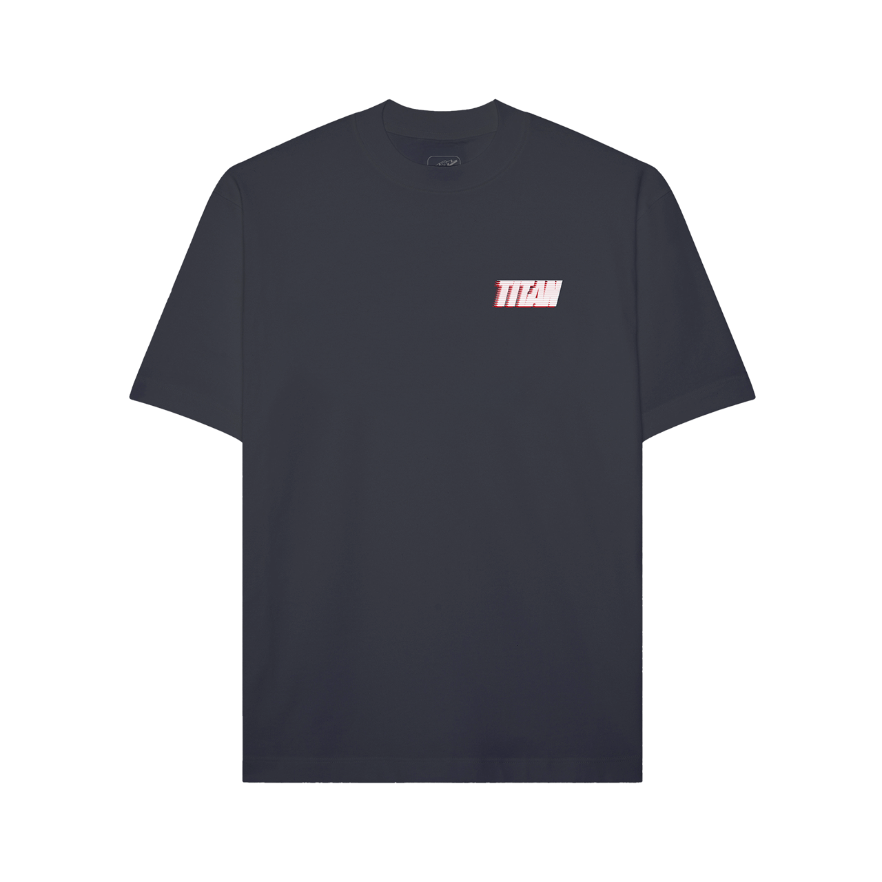 Titan Lightning Crew Flag Tee - Charcoal