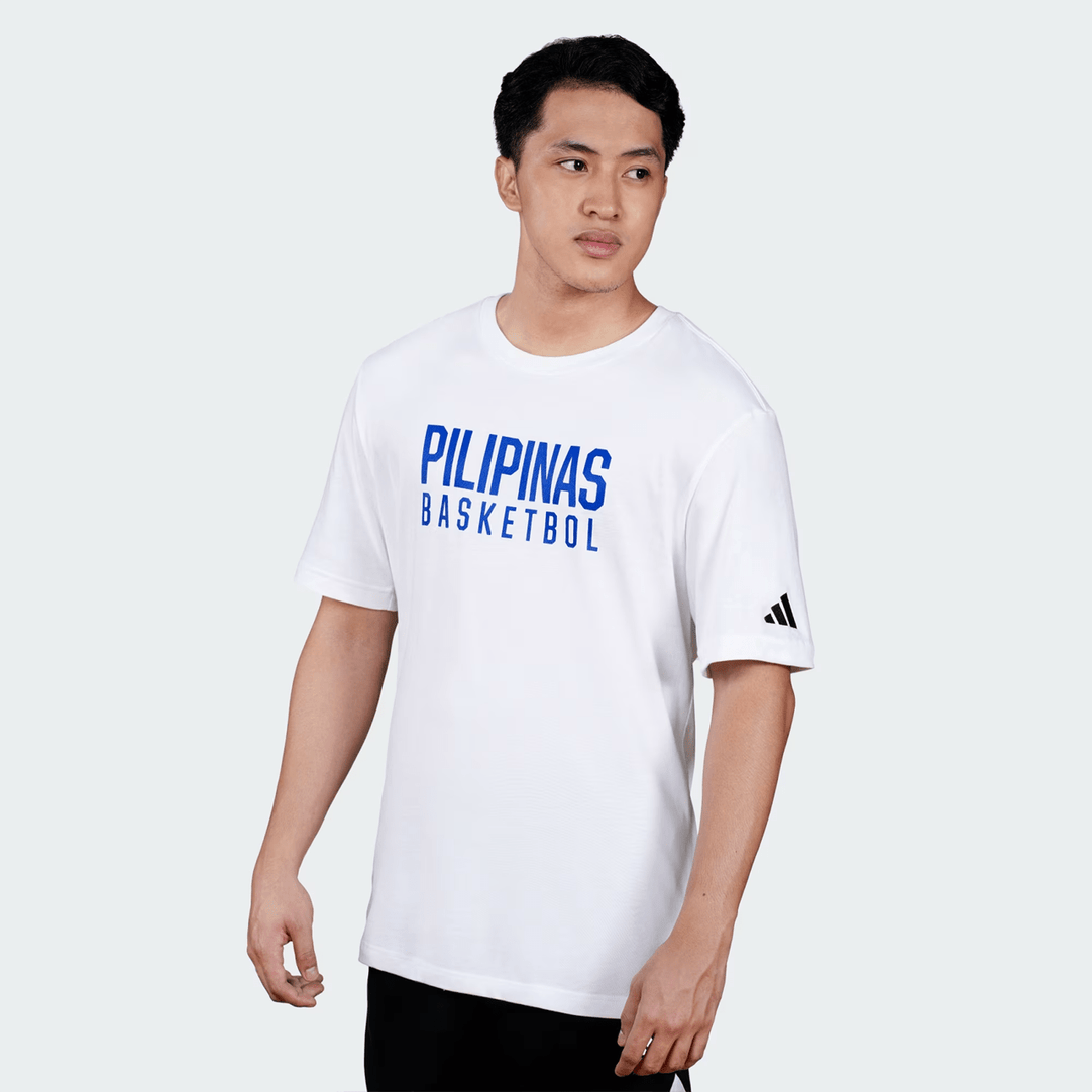 adidas Men's Pilipinas Basketbol Tee White