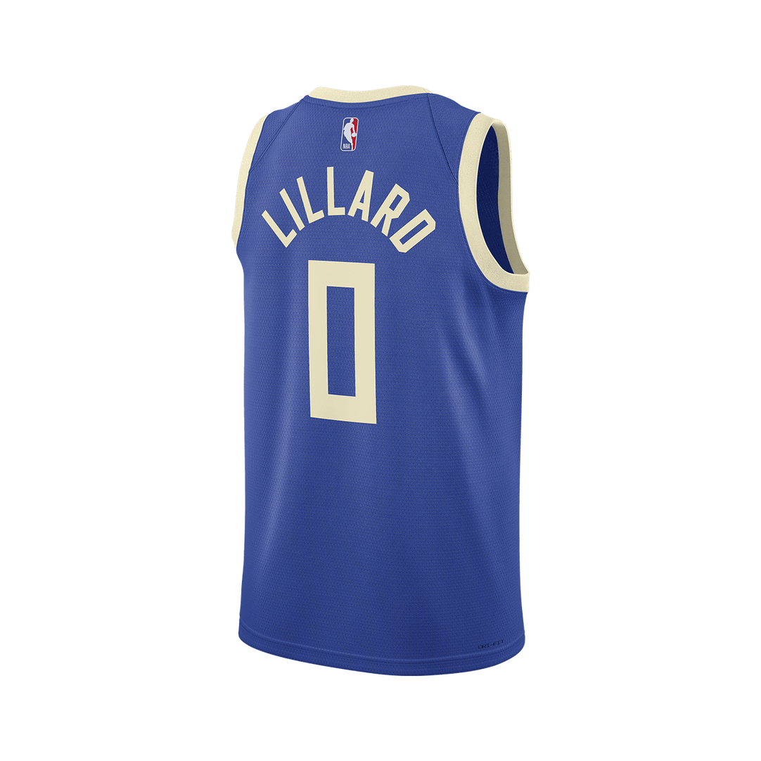 Nike Dri FIT NBA 2024 25 City Edition Swingman Jersey Damian Lillard Milwaukee Bucks