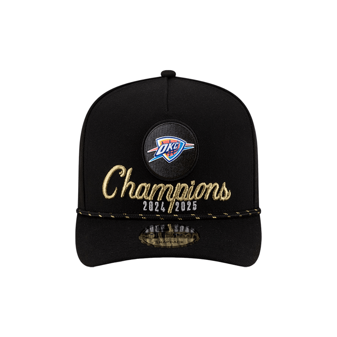 OKC Champions 2022/2025 スナップバックキャップ Oklahoma City Thunder 2025 NBA Champions Sidepatch 9FIFTY
