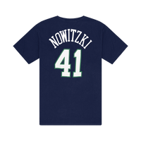 Mitchell & Ness Dallas Mavericks Dirk Nowitzki Name & Number Tee