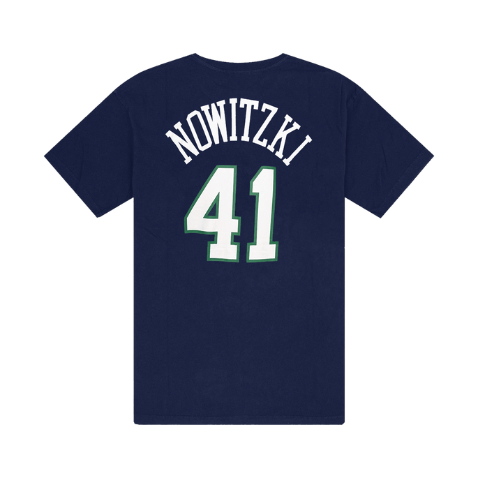 Mitchell & Ness Dallas Mavericks Dirk Nowitzki Name & Number Tee