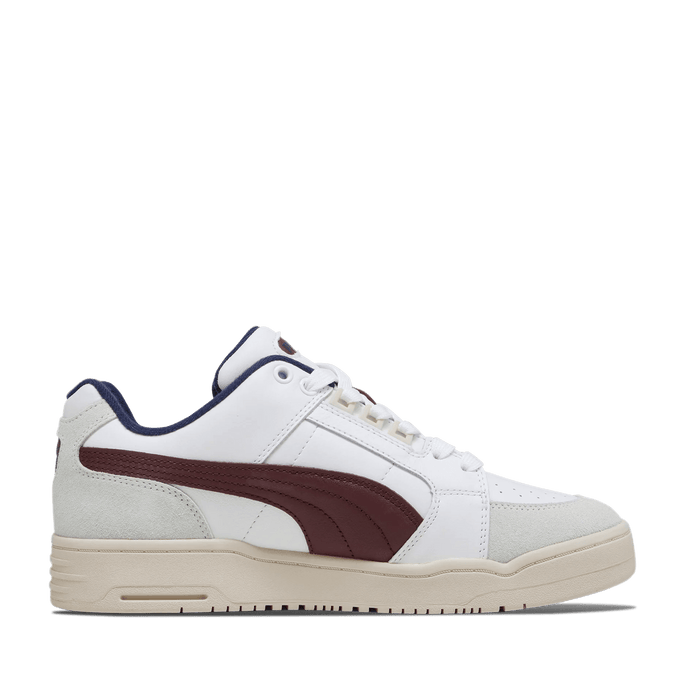 Puma Slipstream Lo Retro White and Regal Red