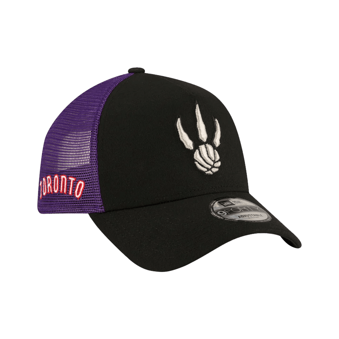 New Era Toronto Raptors NBA Classic Edition 2024 Black 9Forty A-Frame Trucker Cap