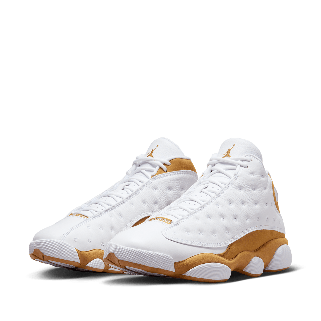 Jordan 13 white sales gold