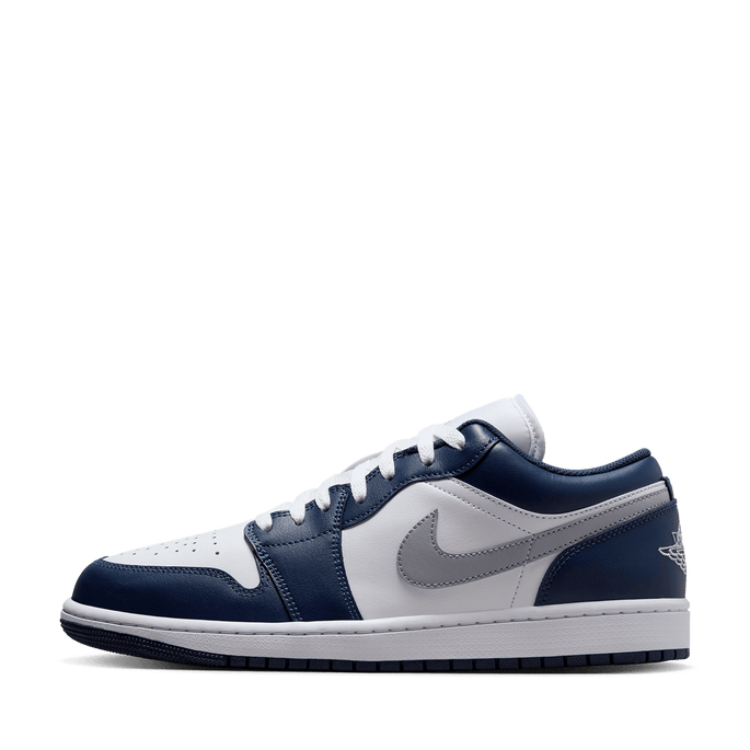 Air Jordan 1 Low White and Midnight Navy TITAN