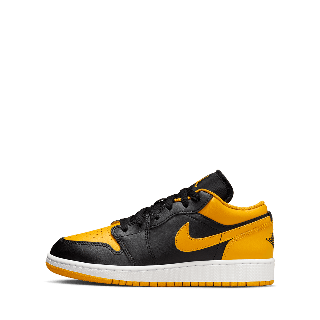 Jordan 1 black white top yellow
