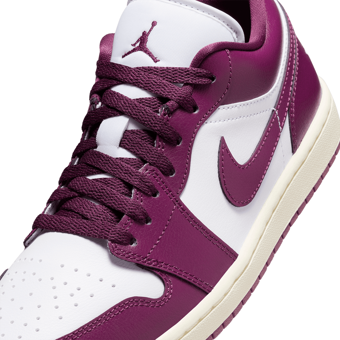 Wmns Air Jordan 1 Low White and Bordeaux