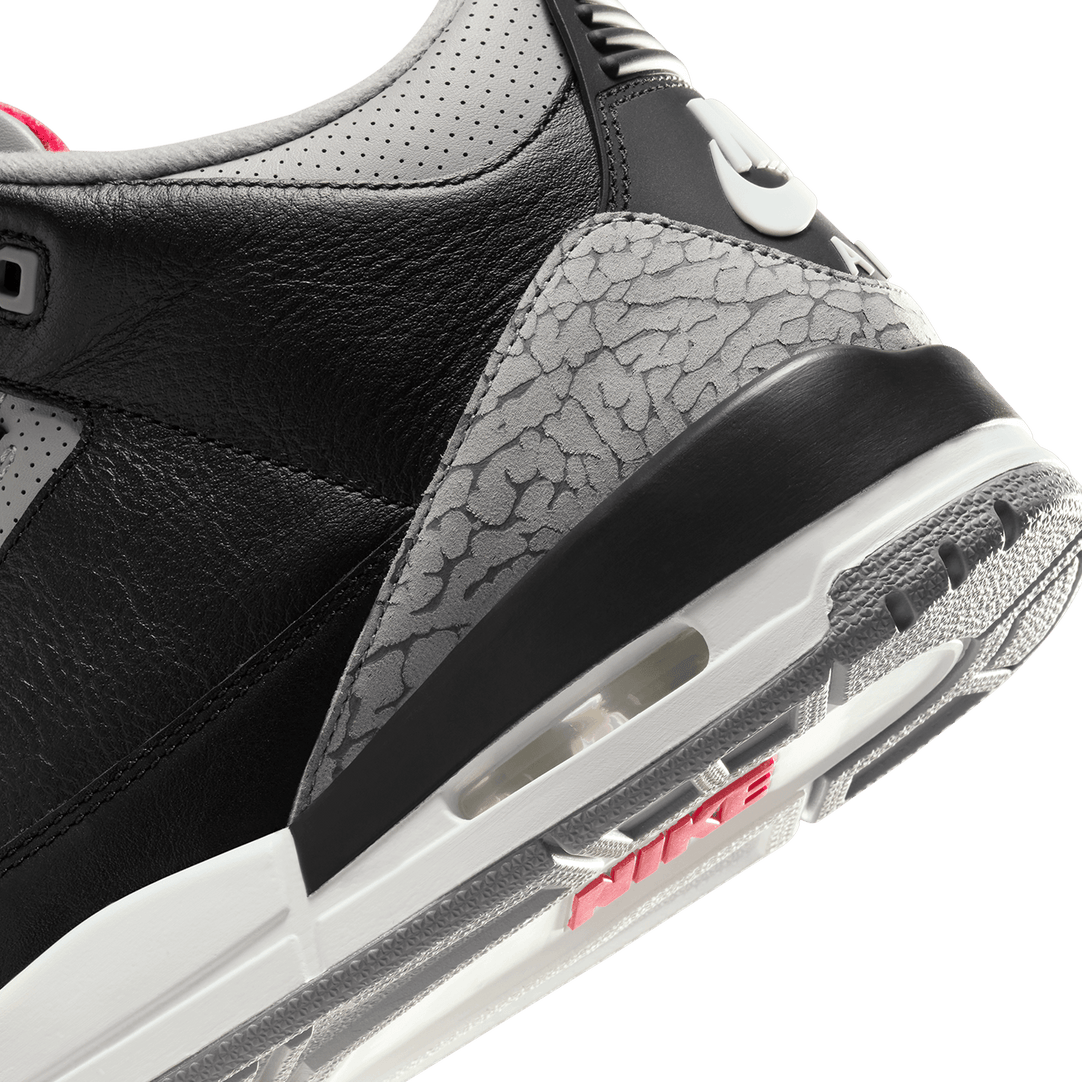 Fake air jordan 3 black cement on sale