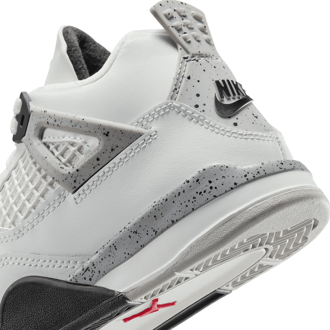 Air Jordan 4 Retro OG 'White Cement' (PS) - Summit White