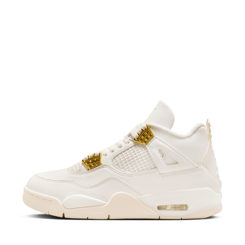 Purple nike slides with 2025 gold check