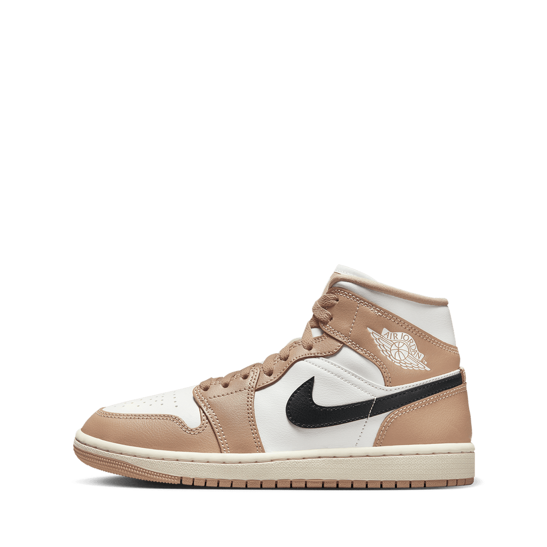 Wmns Air Jordan 1 Mid Sail and Desert TITAN