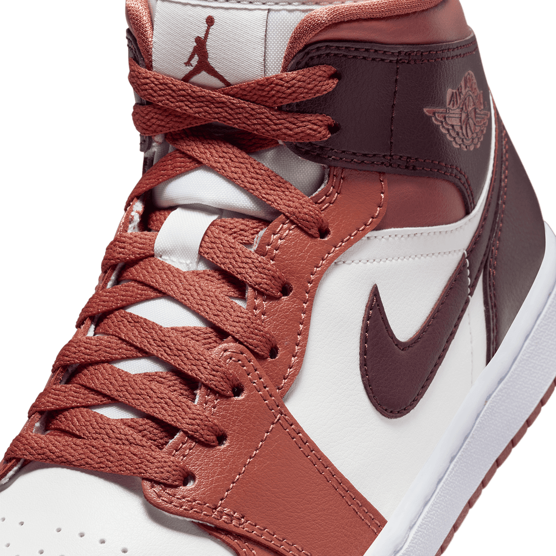 Jordan 1 mid sales white rose gold