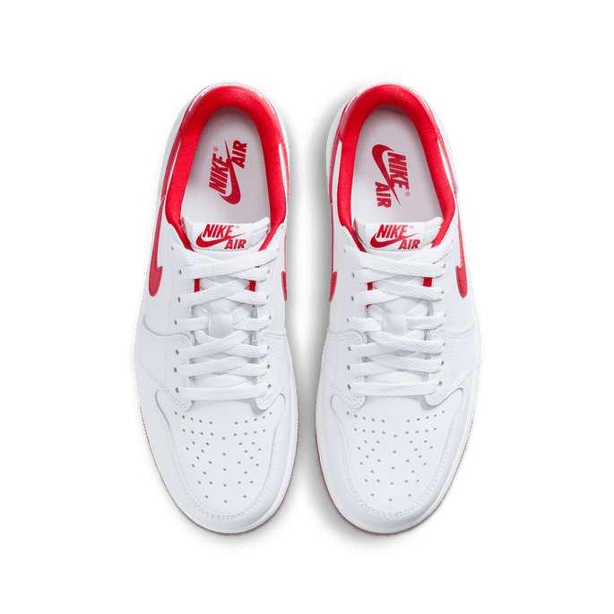 Air Jordan 1 Low OG White and University Red