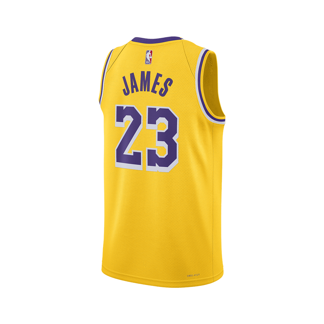Men's Nike LeBron James Yellow Los Angeles Lakers 2019/20 Finished Authentic Jersey - City Edition