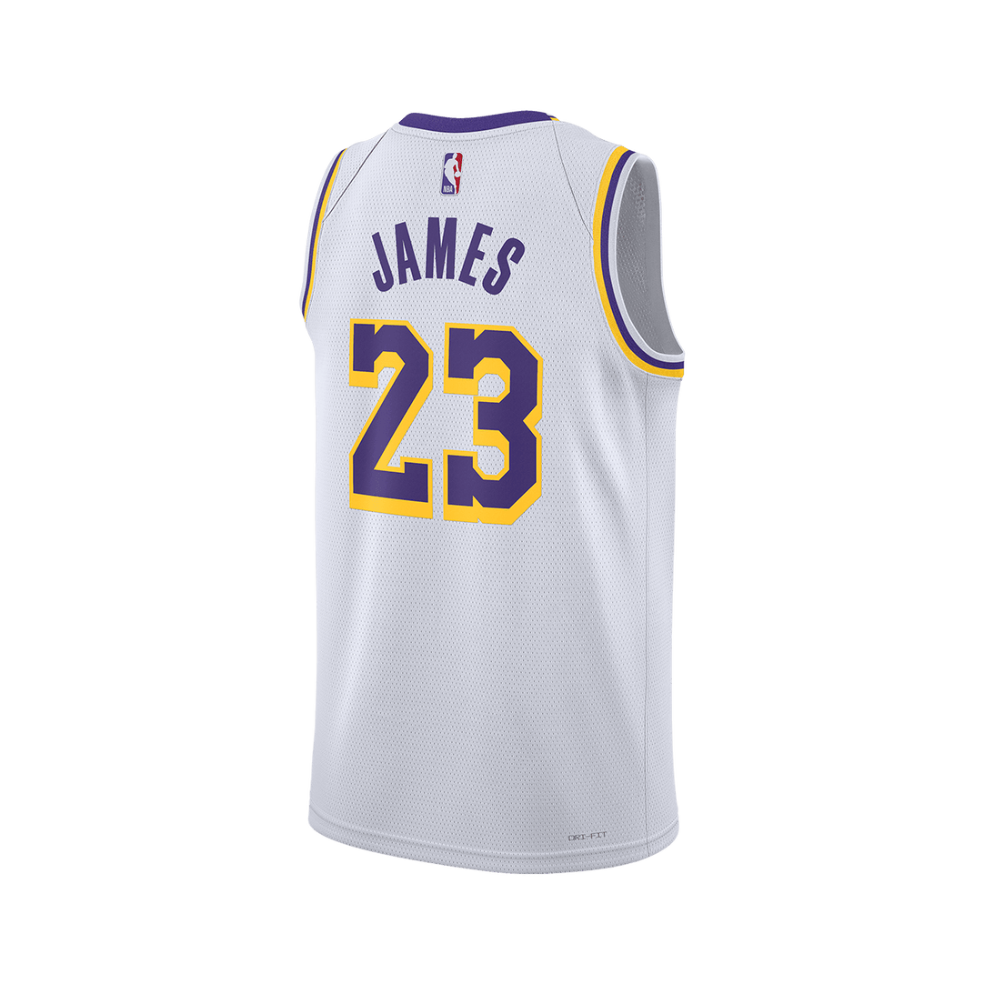 Los Angeles Lakers Nike 2019/20 Icon Edition Swingman Shorts - White