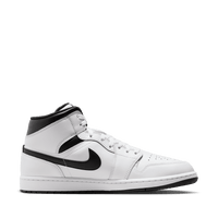 Air Jordan 1 Mid White and Black TITAN