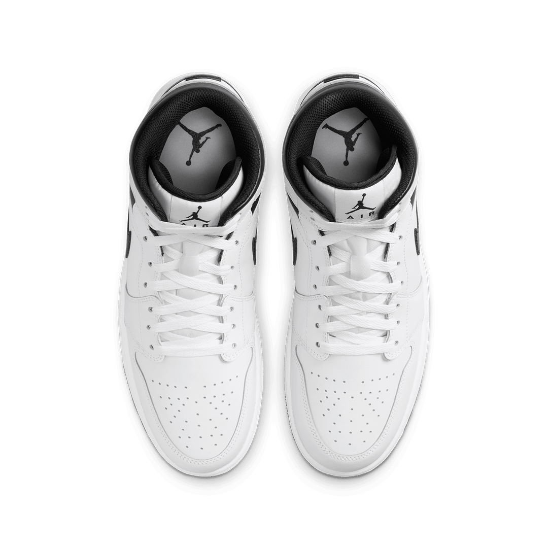 Air Jordan 1 Mid White and Black