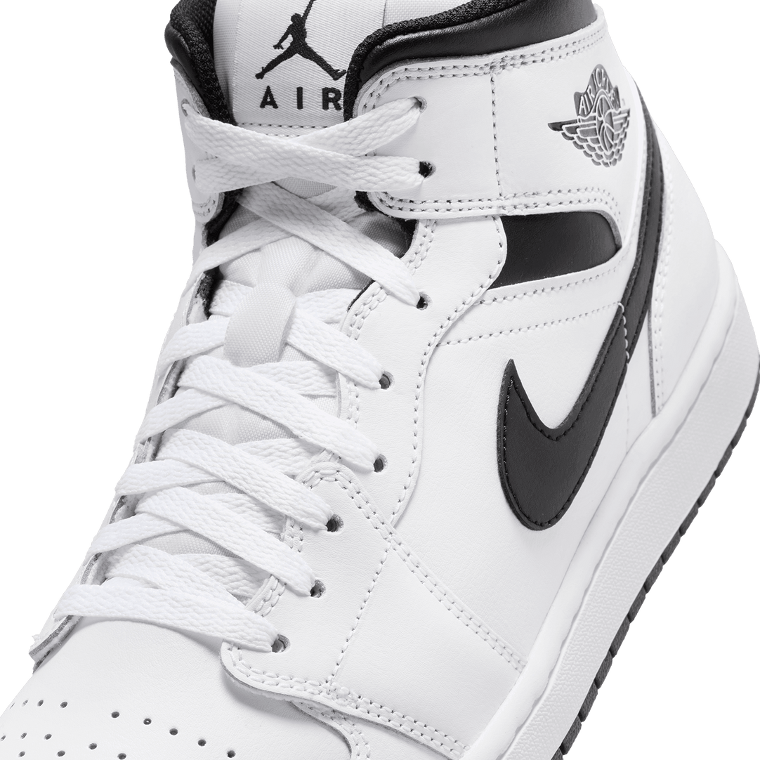 Air Jordan 1 Mid White and Black TITAN