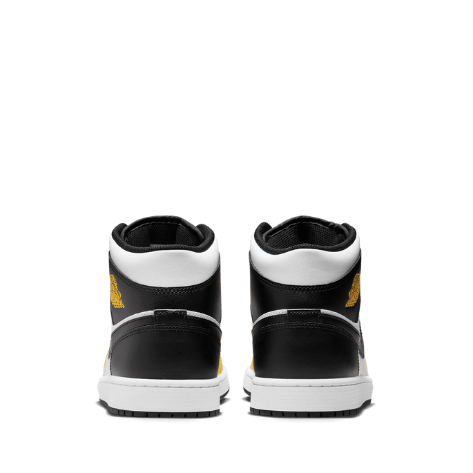 Air jordan 1 mid black and yellow sale