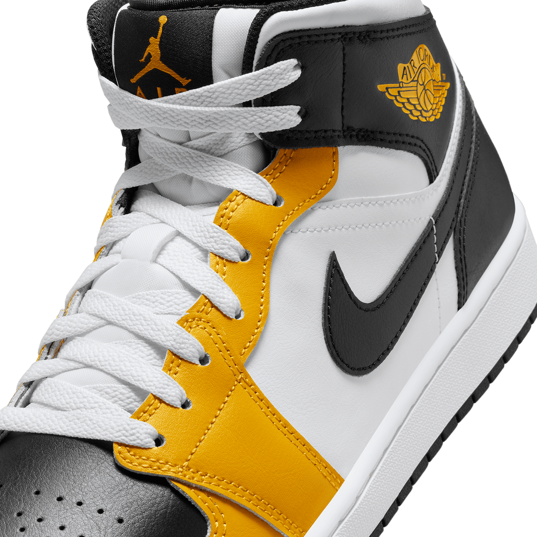 Black and yellow mid jordan 1s hotsell