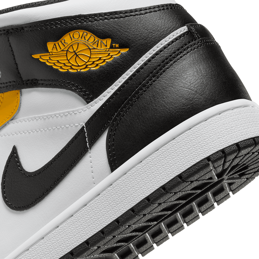 Air Jordan 1 Mid Yellow Ochre Black and White TITAN