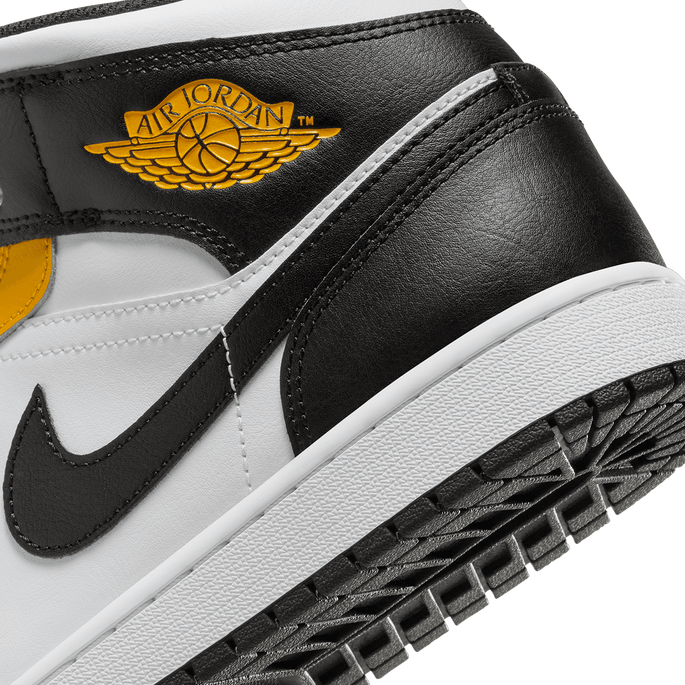 Jordan 1 black and yellow mid sales