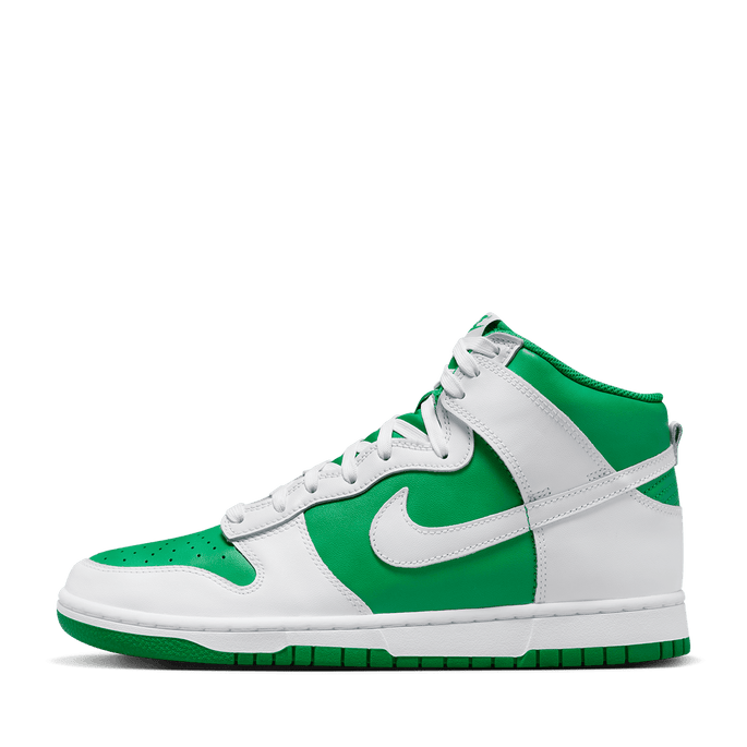 All white sale dunks high