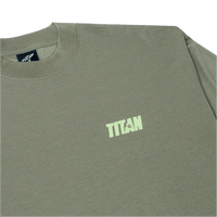 Titan Staples Hoops Strike Logo Long-Sleeve Tee - Olive Green