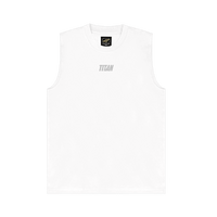 Titan Staples Strike Logo Sleeveless Tank - White