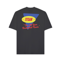 Titan 'For All Your Basketball Needs' Tee - Charcoal
