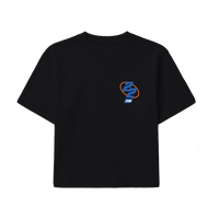 Titan 22 For The Love Of The Game Women's Cropped Tee - Black