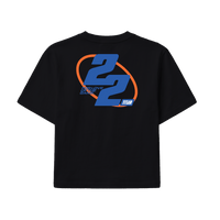 Titan 22 For The Love Of The Game Women's Cropped Tee - Black