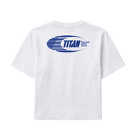 Titan Eclipse Women's Cropped Tee - White