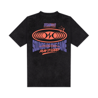 Titan Vintage Washed Radio Hoop Heads Tee - Black