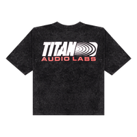 Titan Vintage Washed Titan Audio Labs Women's Tee - Black
