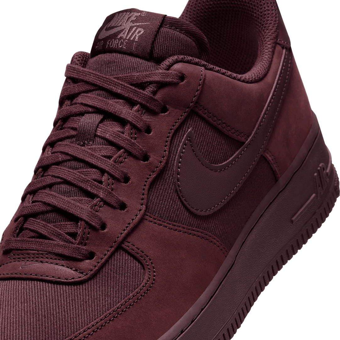 Nike air force top 1 maroon and white