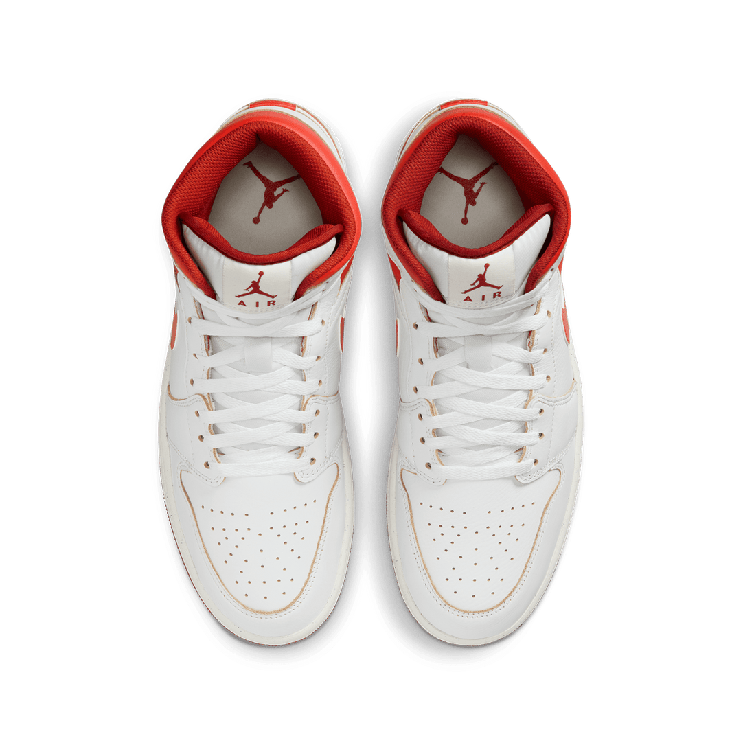 Aj1 mid white on sale red