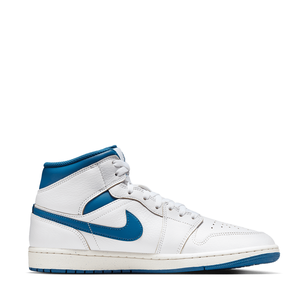 Air Jordan 1 Mid SE White and Industrial Blue TITAN