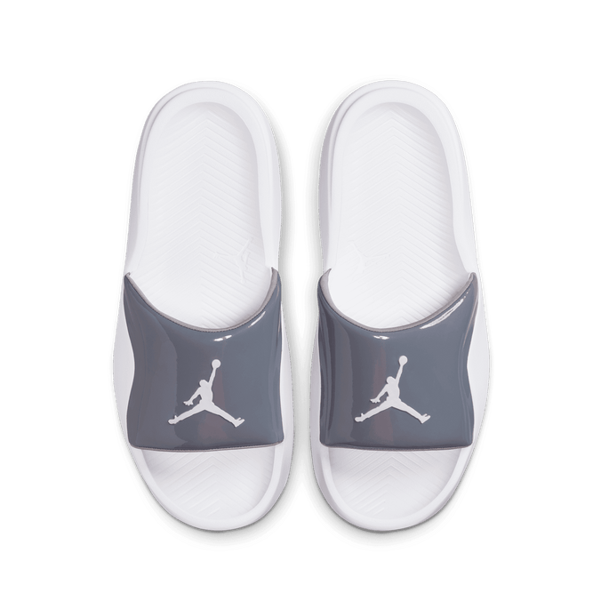 all white jordan sandals