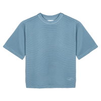 Titan Women's Essential Waffle Tee - Ash Blue