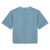 Titan Women's Essential Waffle Tee - Ash Blue