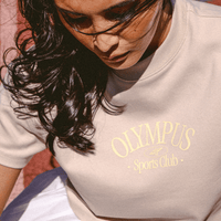 Titan Olympus Sports Club Cropped Short-Sleeve Tee - Clay