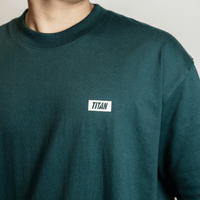 Titan Staples Strike Side Logo Tee - Pine Green