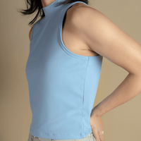 Titan Women's Sleeveless Halter Top - Powder Blue