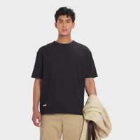 Titan Essential Waffle Tee - Black