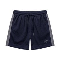 Titan Staples Strike Logo Youth Shorts - Navy Blue