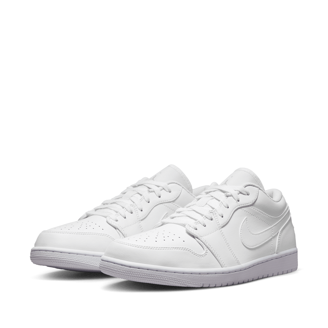 Low top jordan 1 white sales